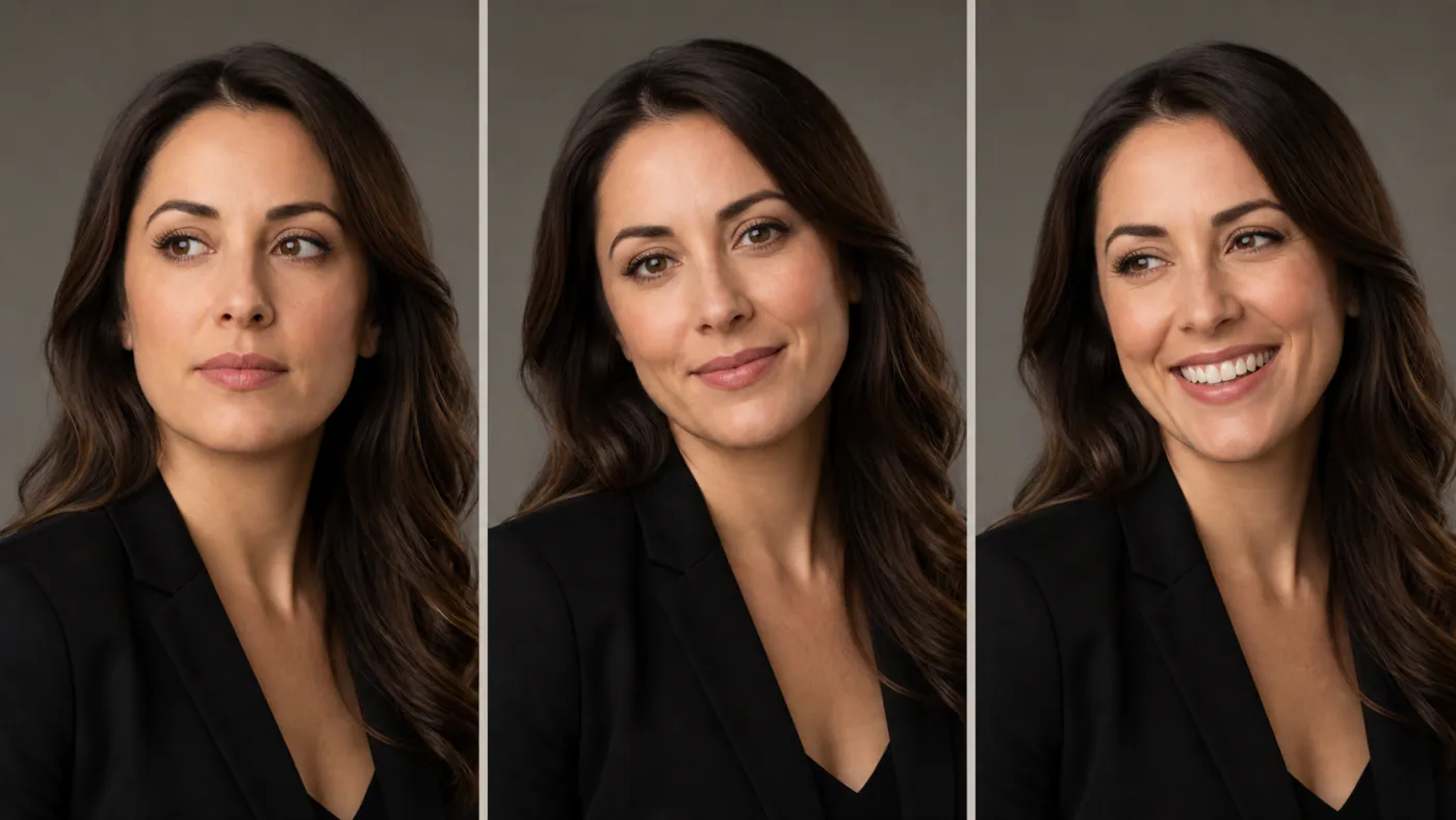 Z Image Turbo comparison — a set of consistent photorealistic headshots from one prompt