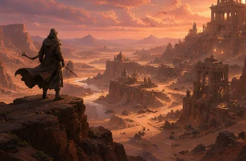 Z Image Turbo sample — desert canyon game concept art